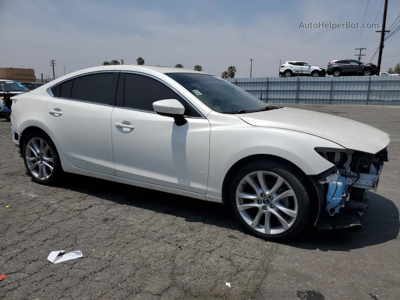 2015 Mazda 6 Touring White vin: JM1GJ1V55F1197594