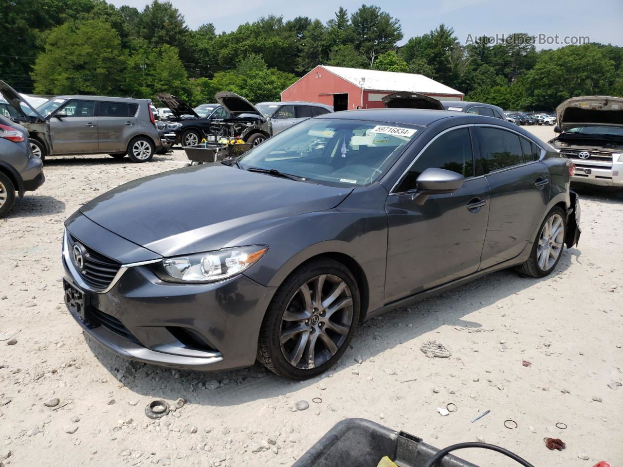 2015 Mazda 6 Touring Gray vin: JM1GJ1V55F1216483