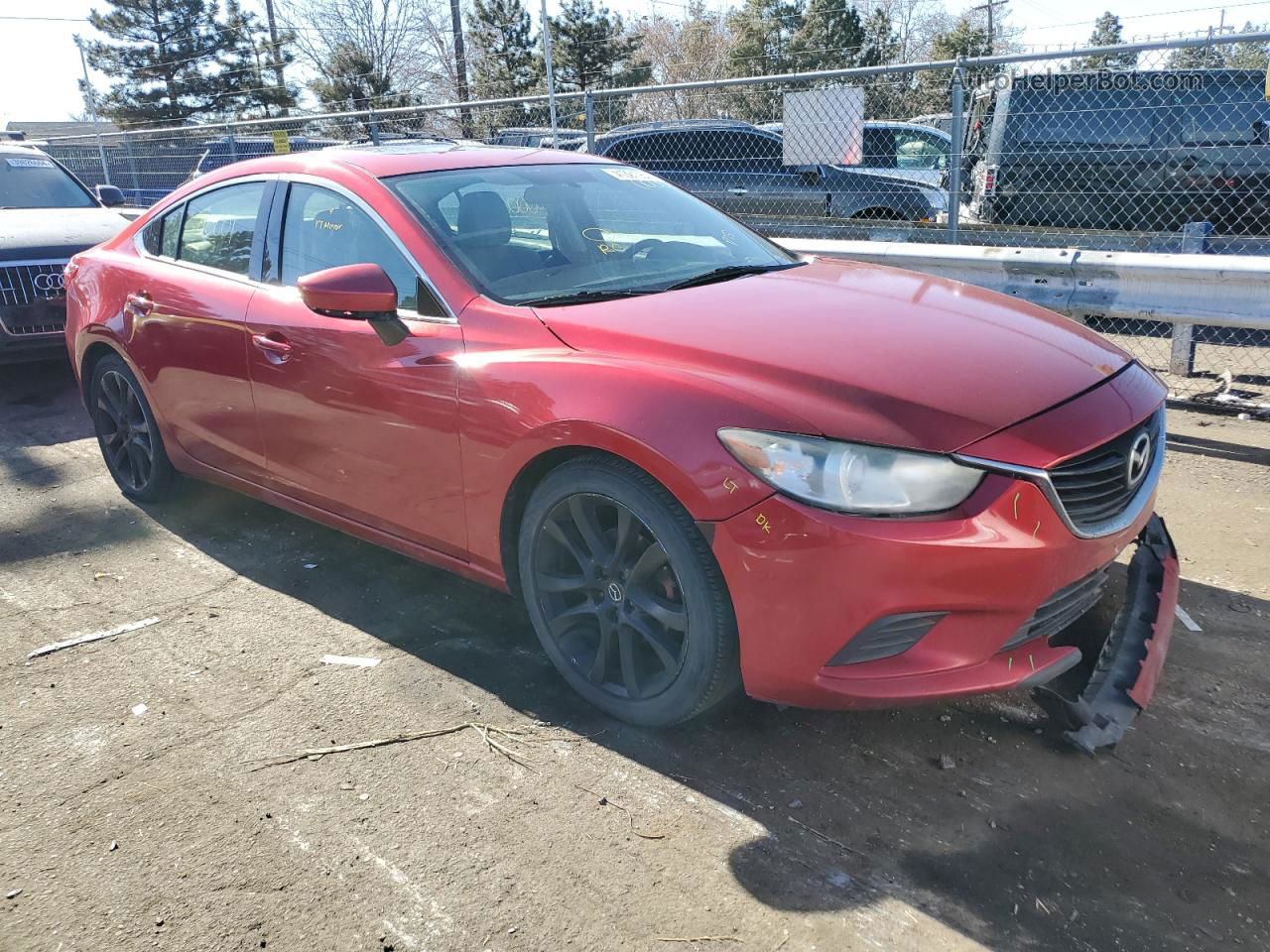 2015 Mazda 6 Touring Red vin: JM1GJ1V56F1190296