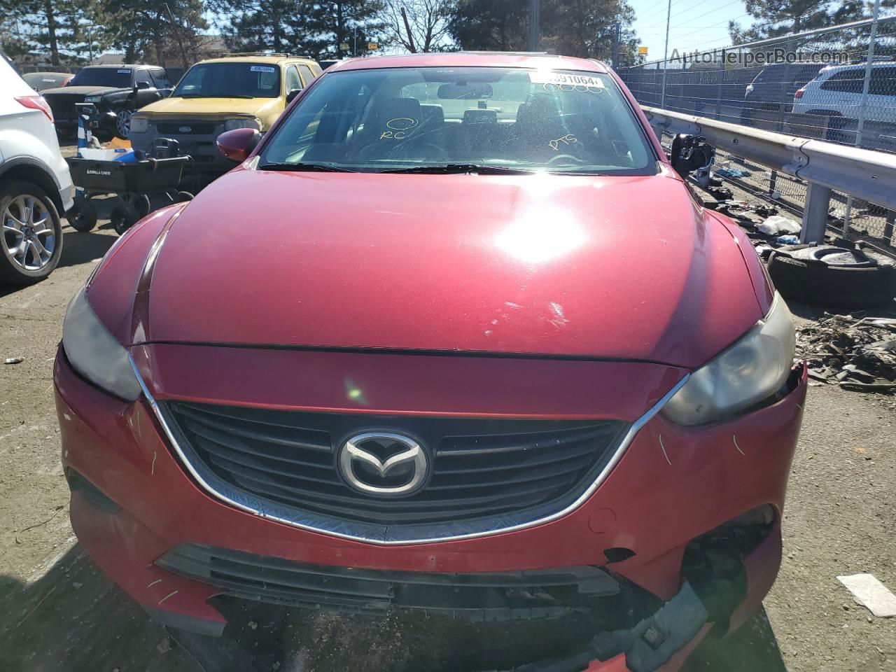 2015 Mazda 6 Touring Red vin: JM1GJ1V56F1190296