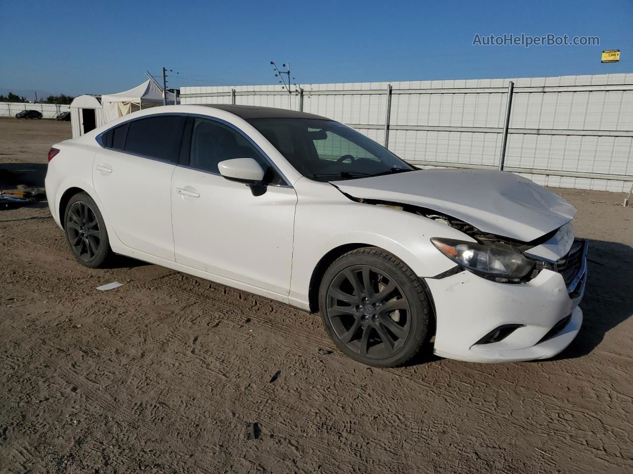 2015 Mazda 6 Touring White vin: JM1GJ1V56F1194882