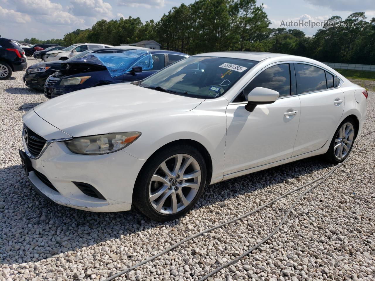 2015 Mazda 6 Touring White vin: JM1GJ1V56F1197412