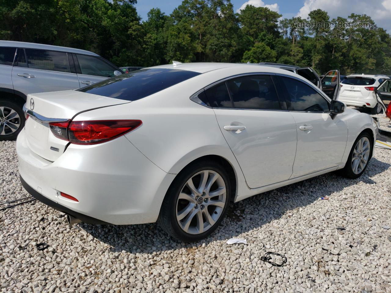 2015 Mazda 6 Touring White vin: JM1GJ1V56F1197412