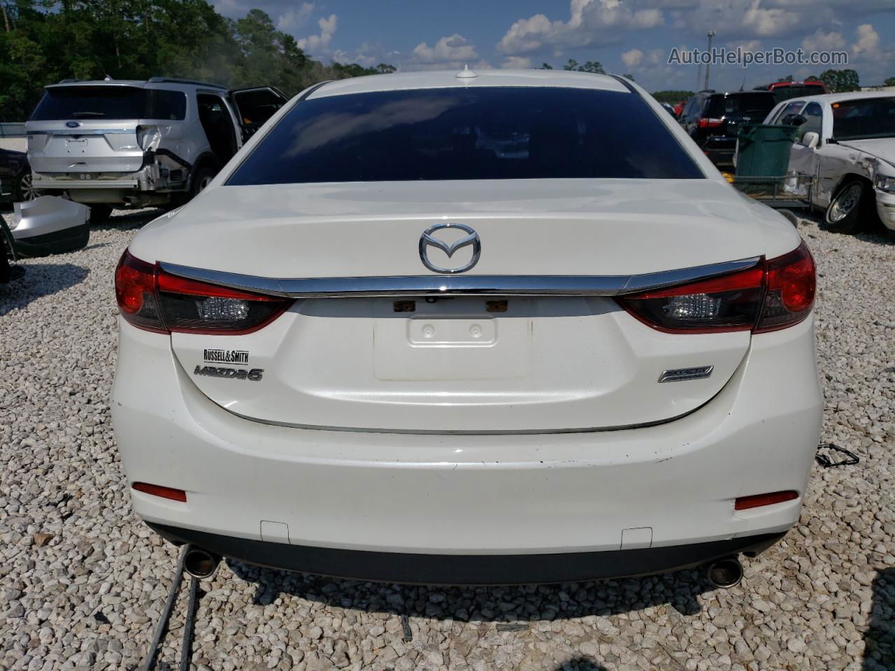 2015 Mazda 6 Touring White vin: JM1GJ1V56F1197412