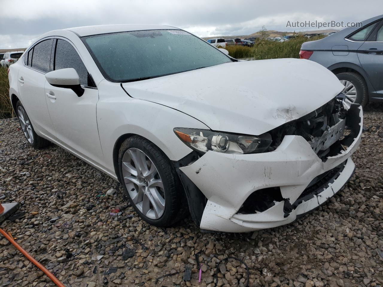 2015 Mazda 6 Touring White vin: JM1GJ1V56F1204844