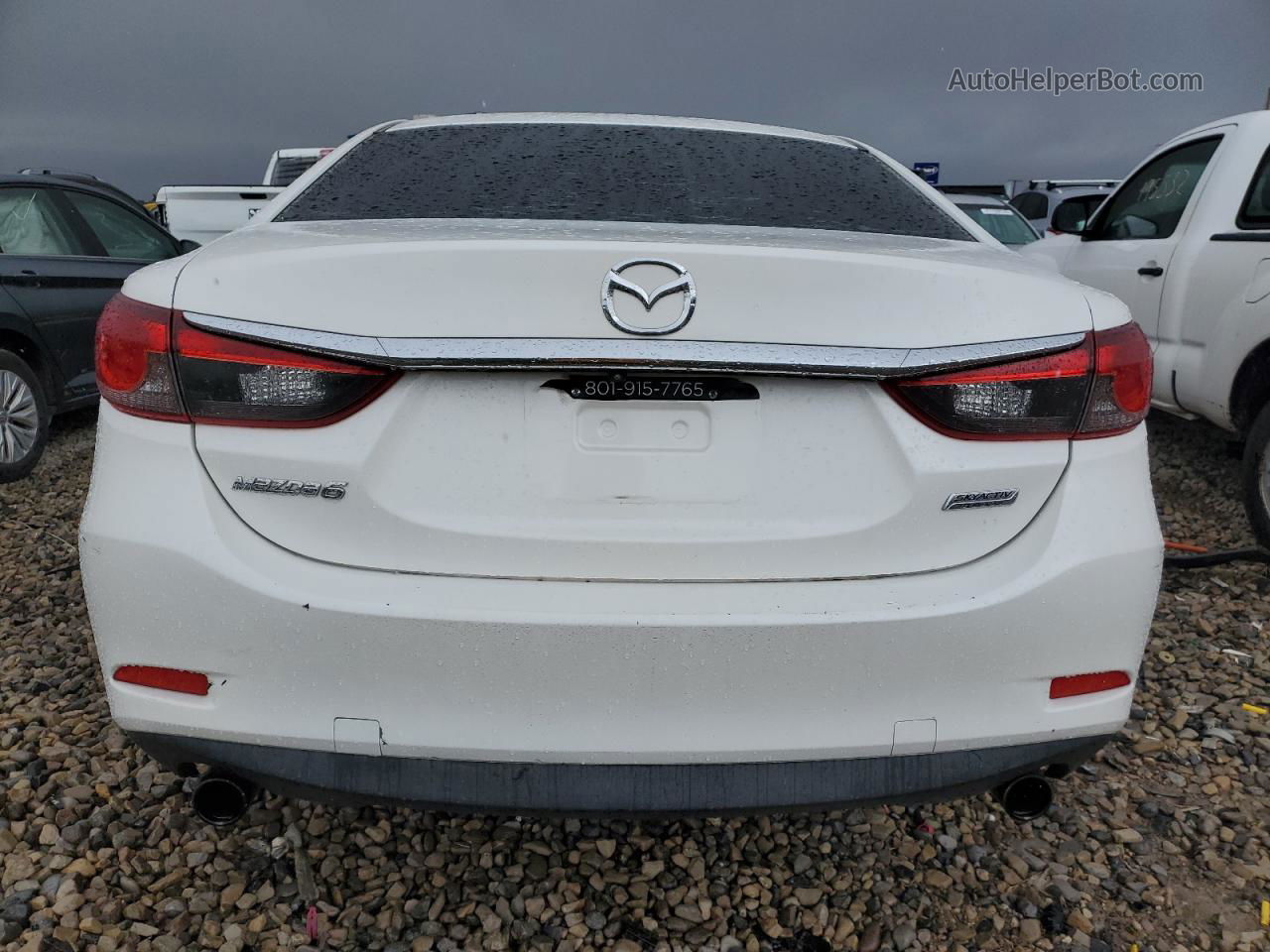 2015 Mazda 6 Touring White vin: JM1GJ1V56F1204844