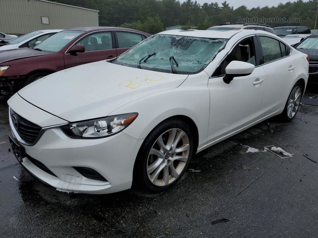 2015 Mazda 6 Touring White vin: JM1GJ1V56F1216377