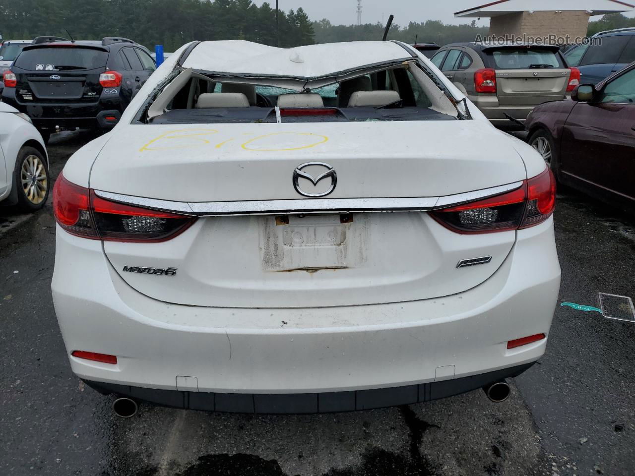 2015 Mazda 6 Touring White vin: JM1GJ1V56F1216377