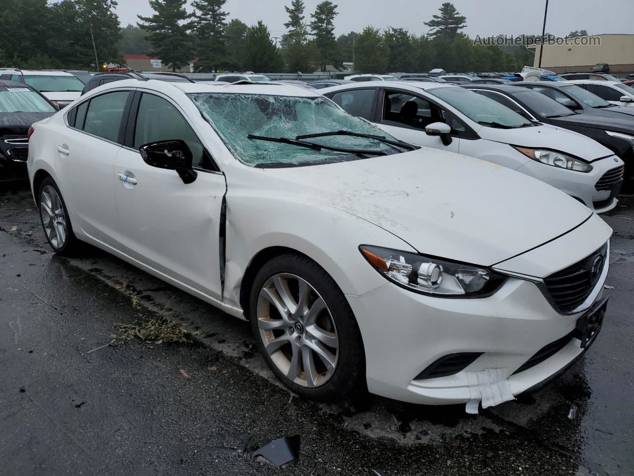 2015 Mazda 6 Touring White vin: JM1GJ1V56F1216377