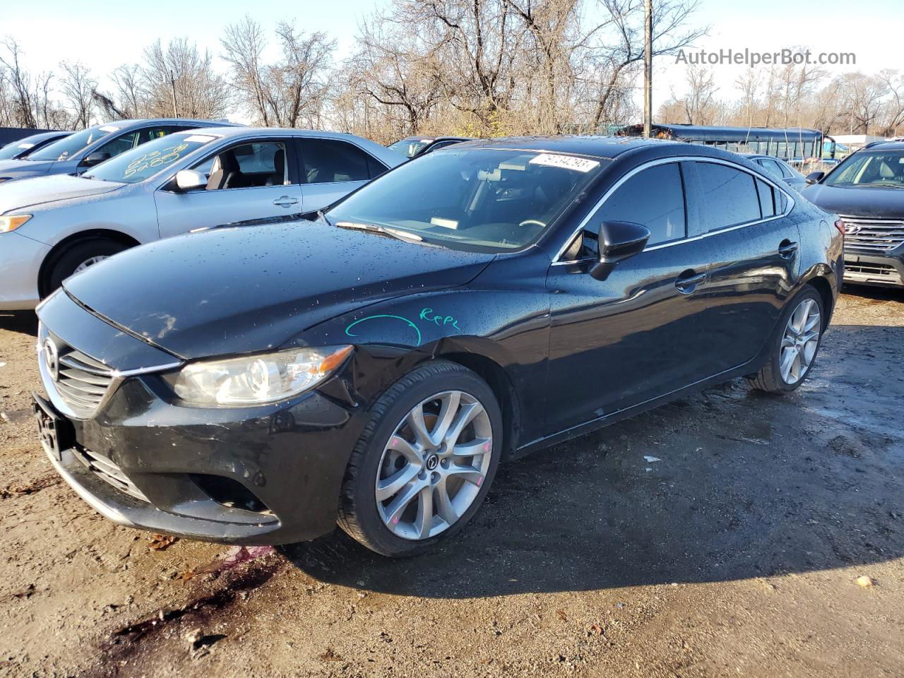 2016 Mazda 6 Touring Black vin: JM1GJ1V56G1442906