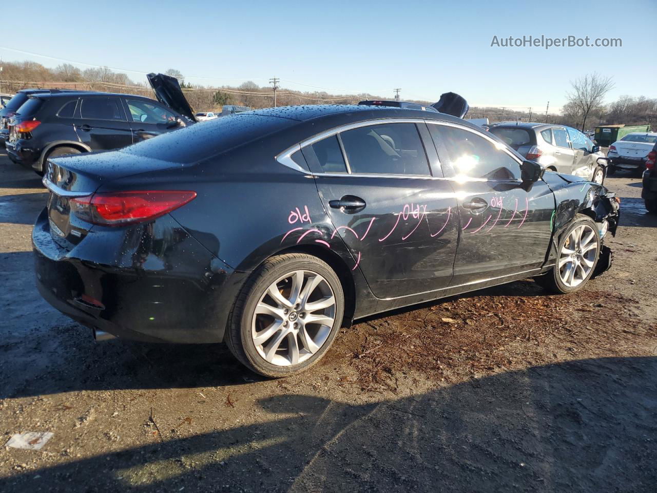 2016 Mazda 6 Touring Black vin: JM1GJ1V56G1442906