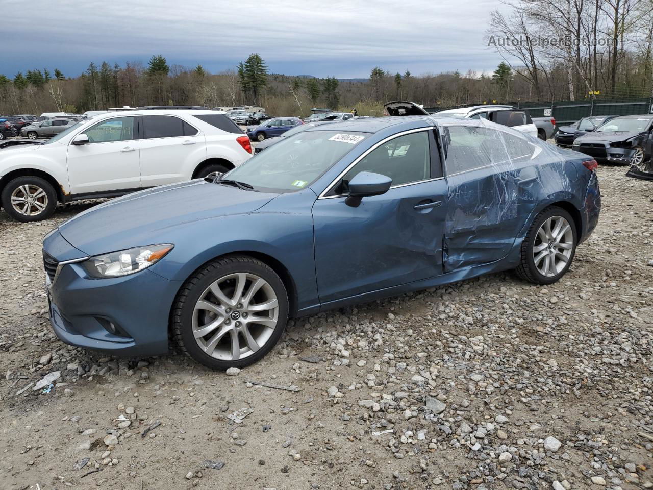 2015 Mazda 6 Touring Blue vin: JM1GJ1V57F1202391