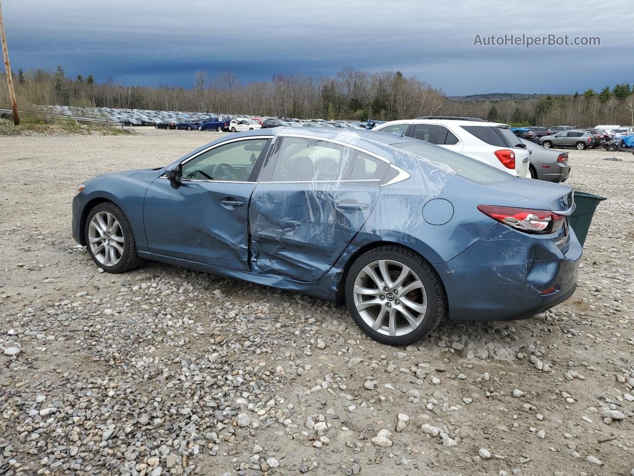 2015 Mazda 6 Touring Blue vin: JM1GJ1V57F1202391