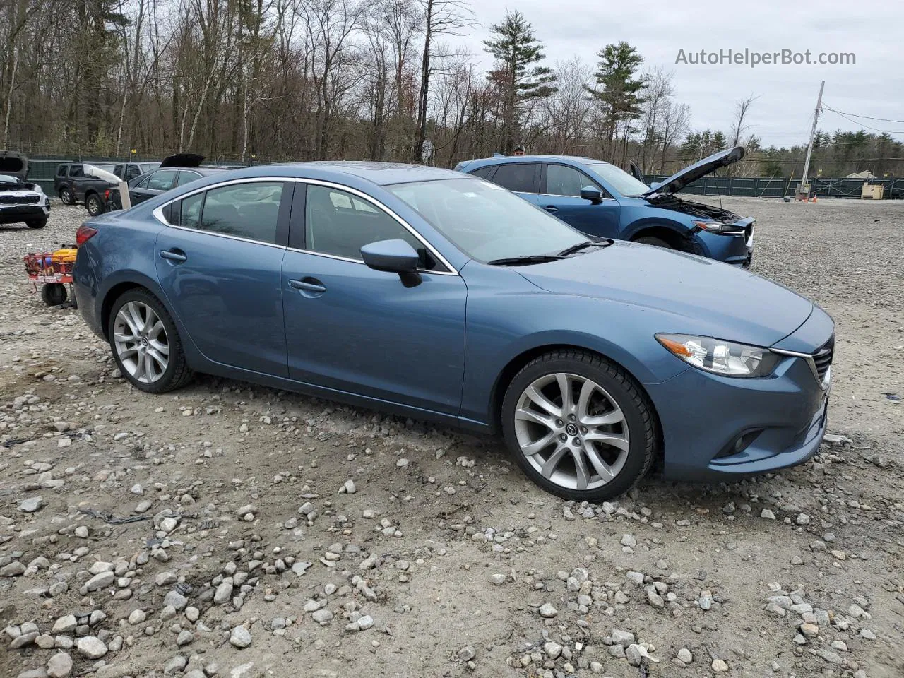 2015 Mazda 6 Touring Синий vin: JM1GJ1V57F1202391