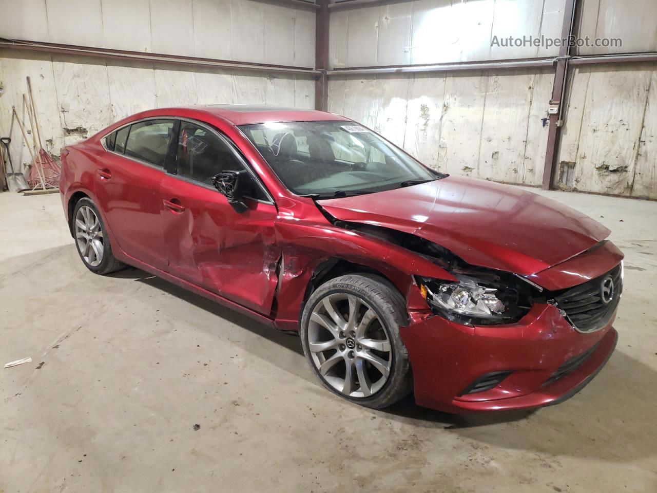 2015 Mazda 6 Touring Burgundy vin: JM1GJ1V57F1209289