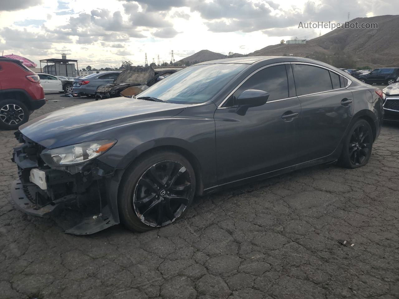 2016 Mazda 6 Touring Charcoal vin: JM1GJ1V57G1404326