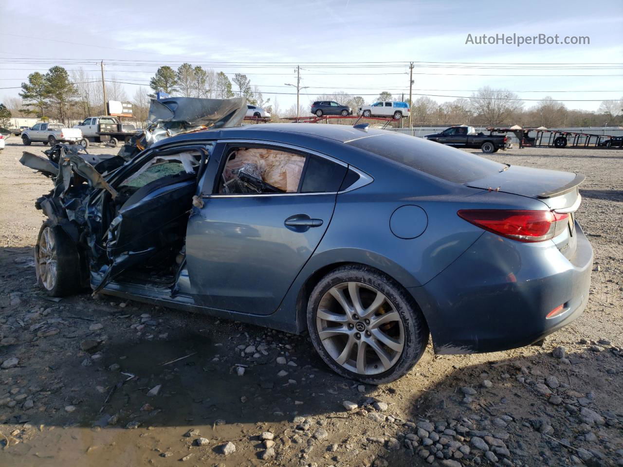 2015 Mazda 6 Touring Blue vin: JM1GJ1V58F1181633