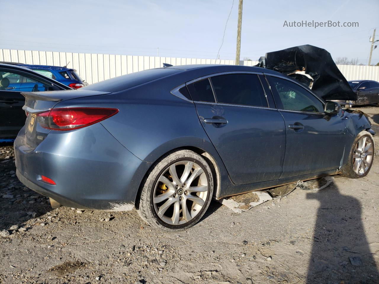 2015 Mazda 6 Touring Blue vin: JM1GJ1V58F1181633