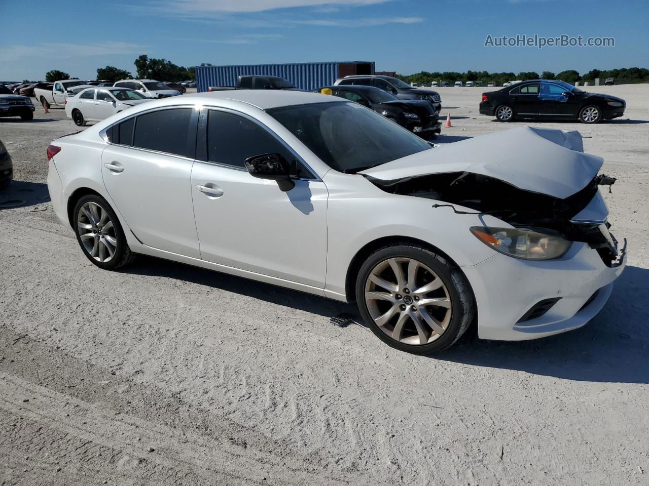 2015 Mazda 6 Touring White vin: JM1GJ1V58F1198447