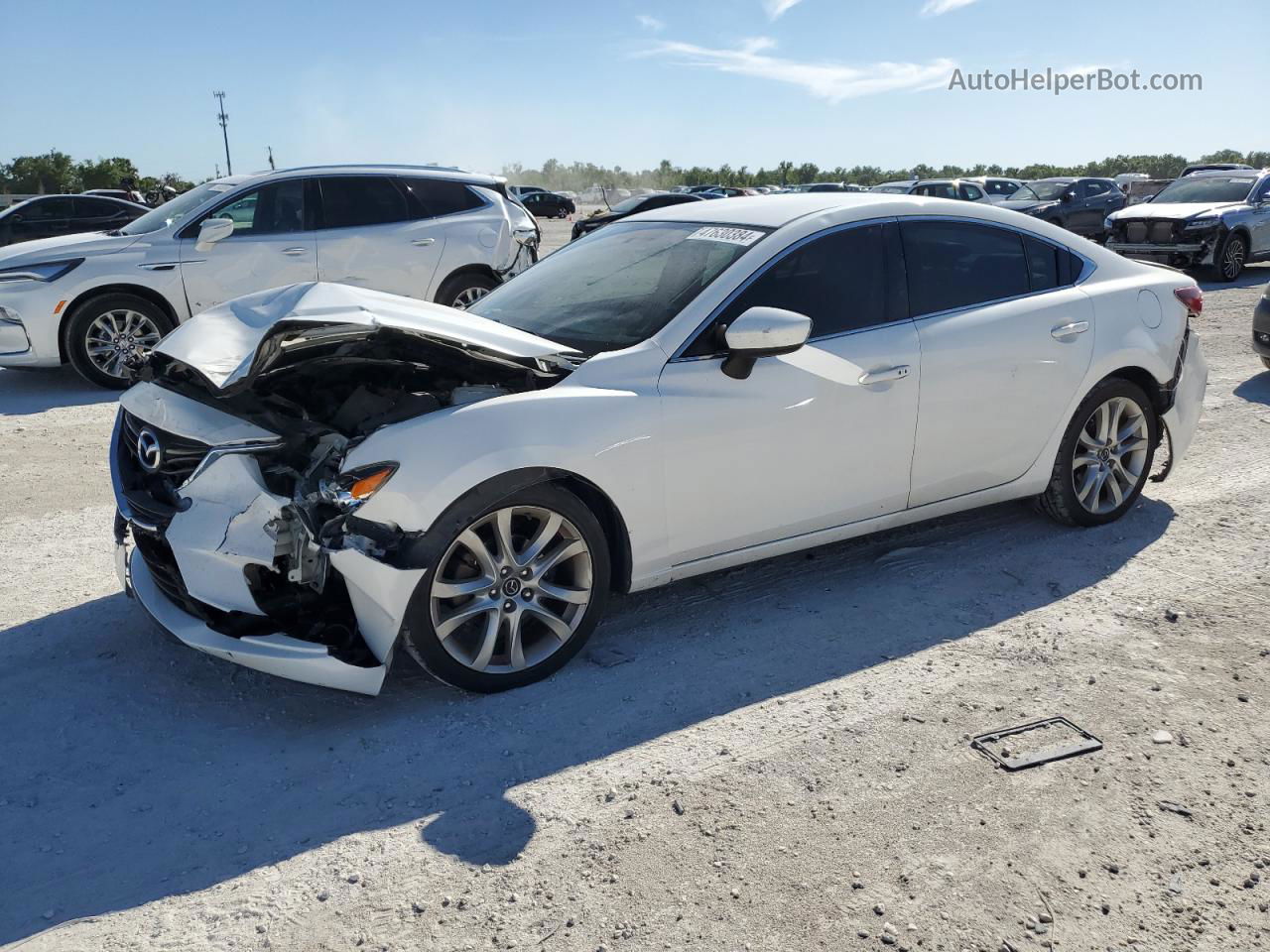 2015 Mazda 6 Touring White vin: JM1GJ1V58F1198447