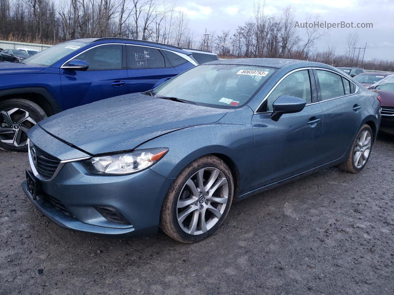 2016 Mazda 6 Touring Blue vin: JM1GJ1V58G1406635