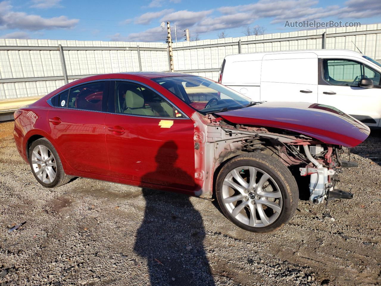 2016 Mazda 6 Touring Red vin: JM1GJ1V58G1420440