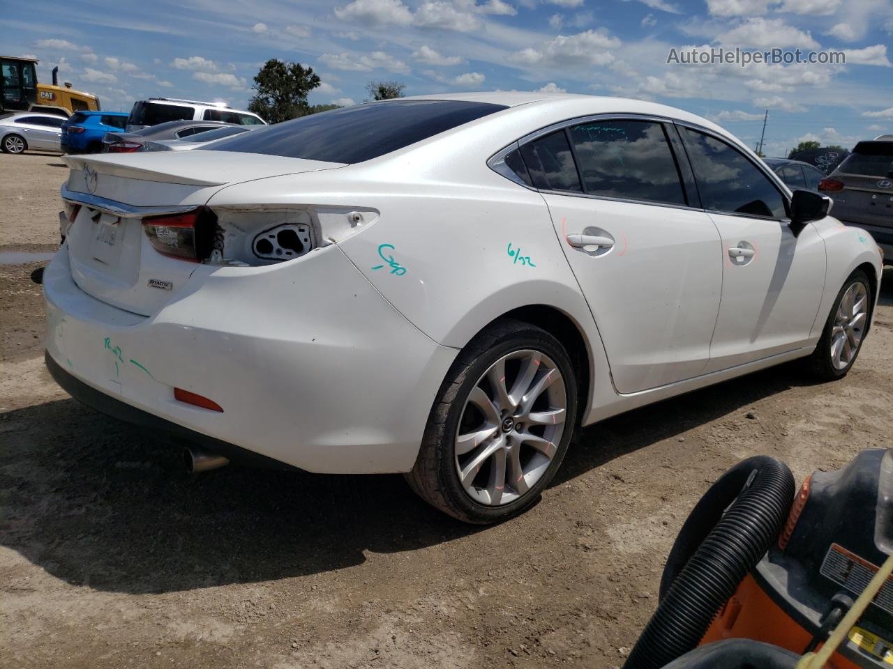 2016 Mazda 6 Touring White vin: JM1GJ1V58G1482310