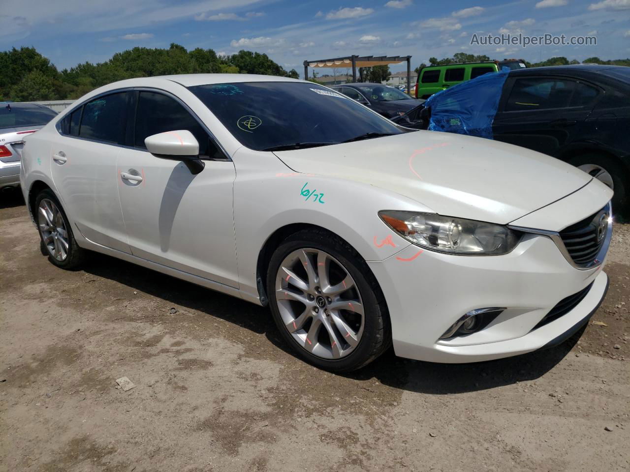 2016 Mazda 6 Touring White vin: JM1GJ1V58G1482310