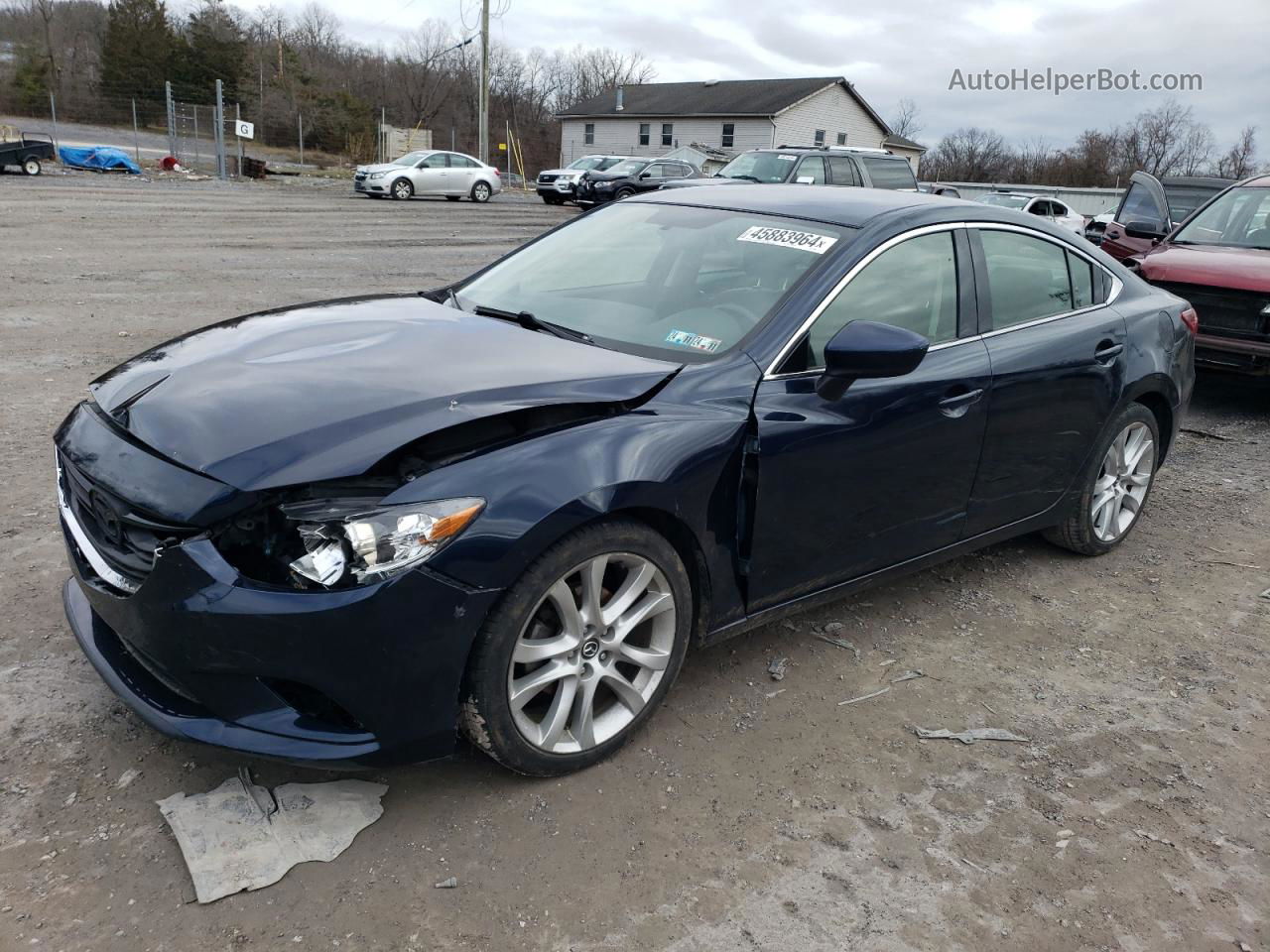 2015 Mazda 6 Touring Blue vin: JM1GJ1V59F1201324