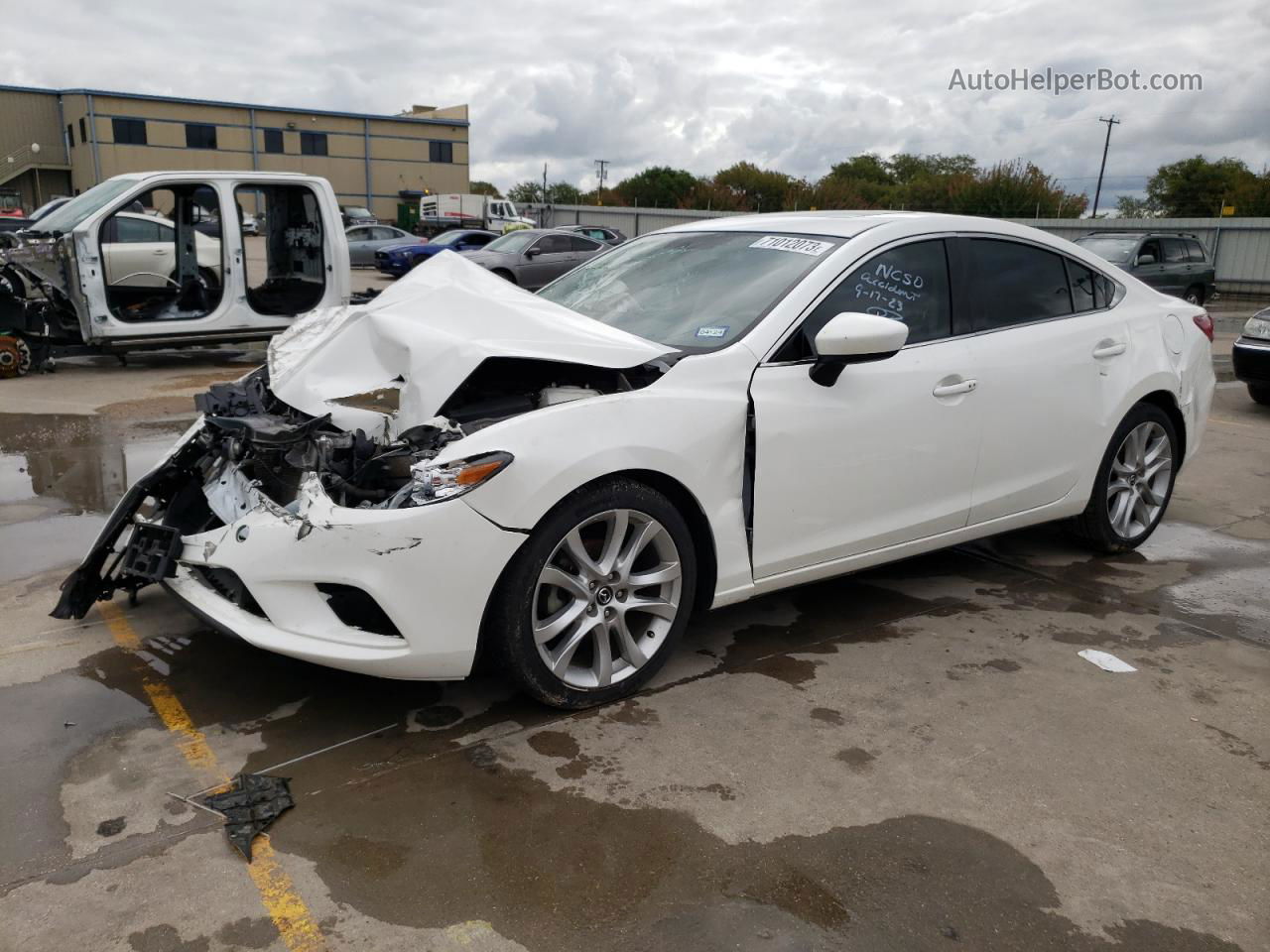 2015 Mazda 6 Touring White vin: JM1GJ1V59F1202196