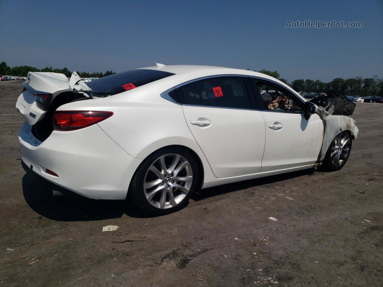 2015 Mazda 6 Touring White vin: JM1GJ1V59F1216521