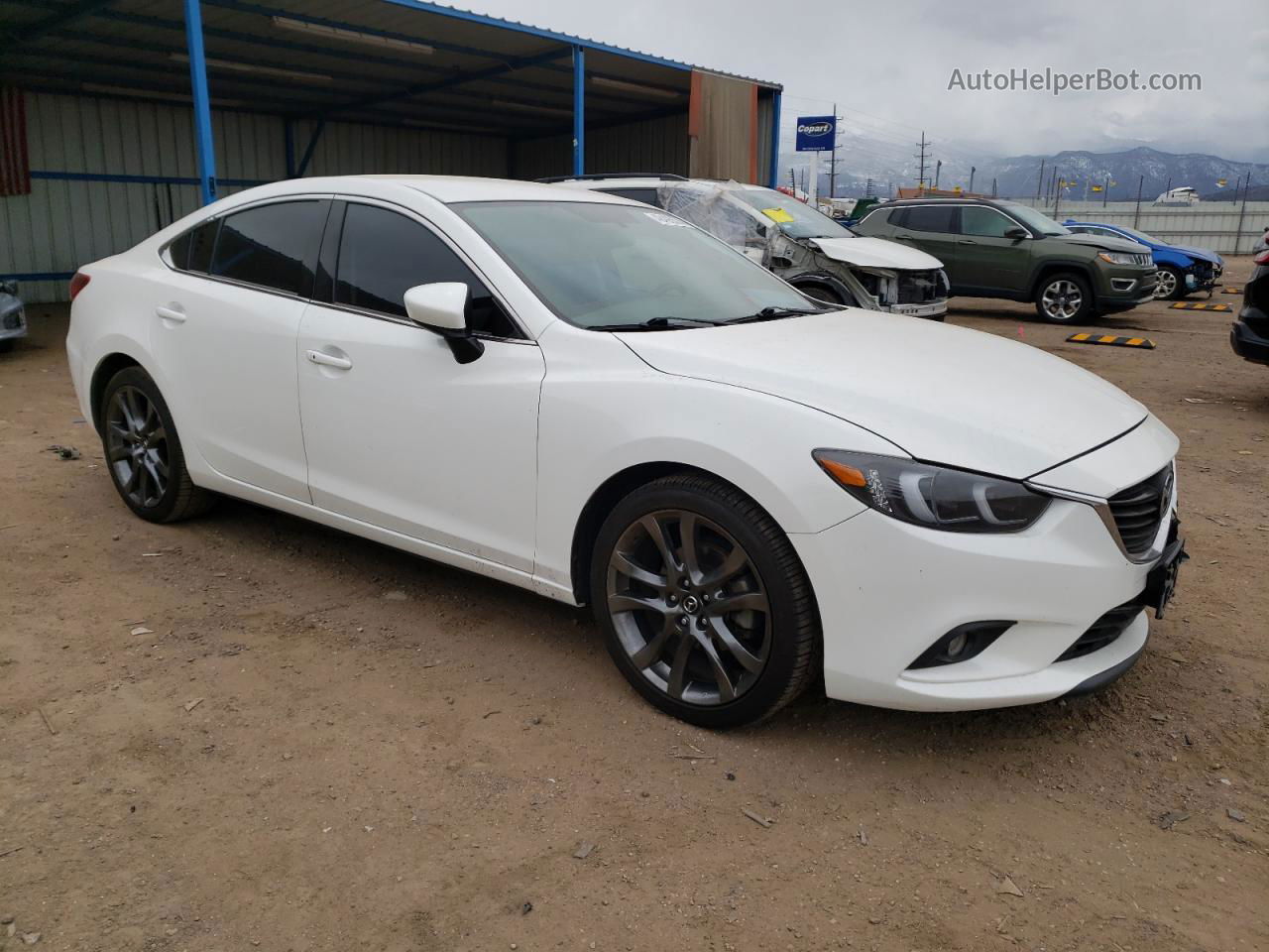 2015 Mazda 6 Touring White vin: JM1GJ1V59F1217457