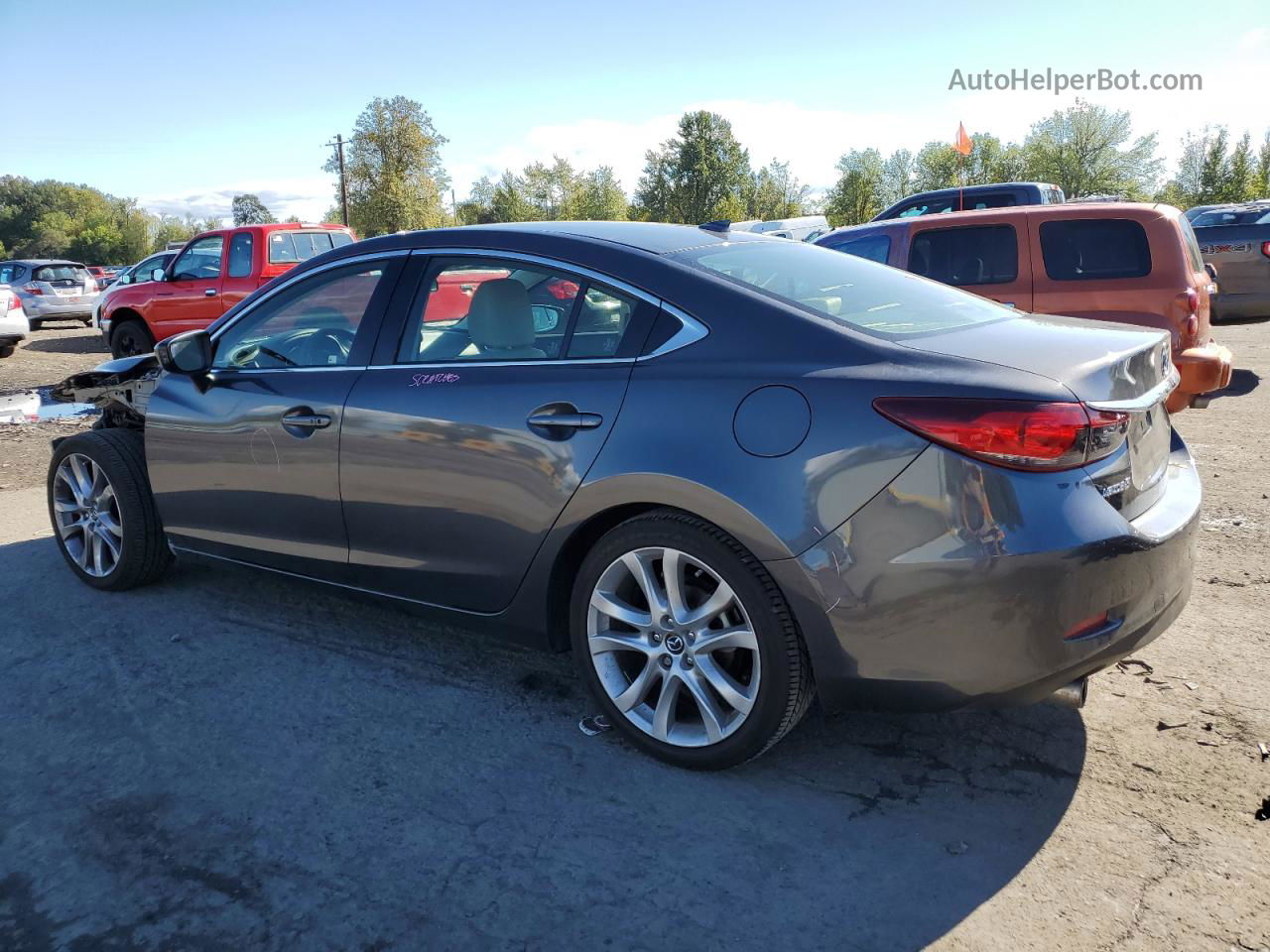 2015 Mazda 6 Touring Charcoal vin: JM1GJ1V59F1218799