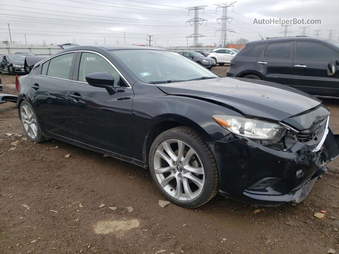 2016 Mazda 6 Touring Черный vin: JM1GJ1V59G1413898