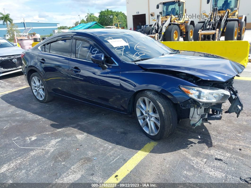 2016 Mazda Mazda6 I Touring Синий vin: JM1GJ1V59G1415568