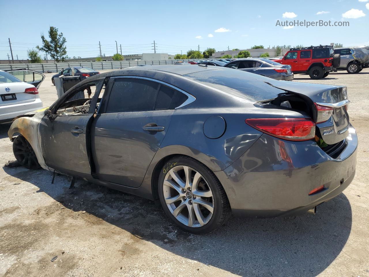 2016 Mazda 6 Touring Gray vin: JM1GJ1V59G1476032