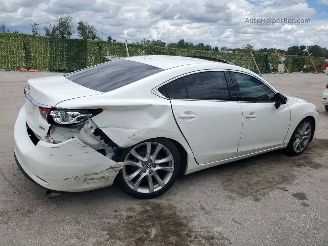 2015 Mazda 6 Touring White vin: JM1GJ1V5XF1200330