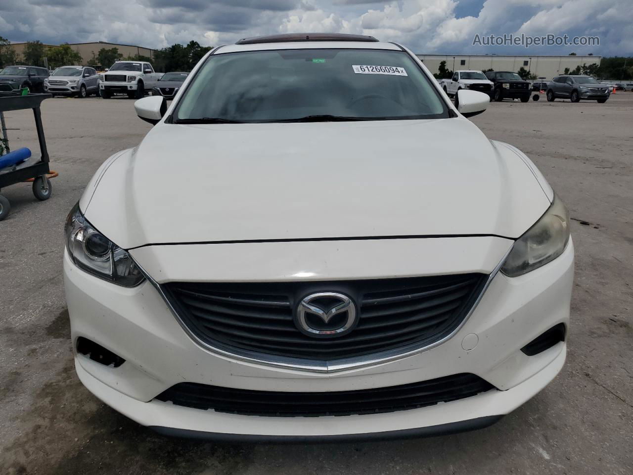 2015 Mazda 6 Touring White vin: JM1GJ1V5XF1200330