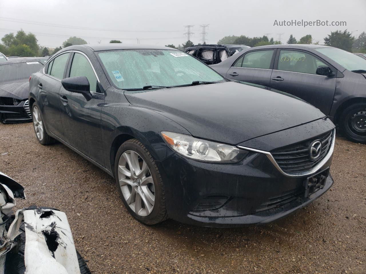 2015 Mazda 6 Touring Black vin: JM1GJ1V5XF1214454