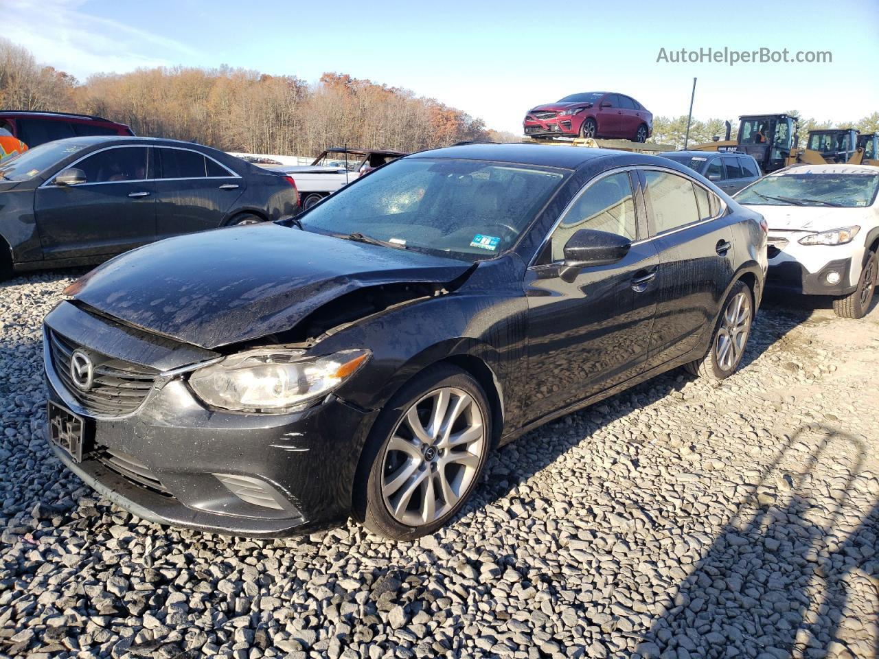 2015 Mazda 6 Touring Black vin: JM1GJ1V60F1165595