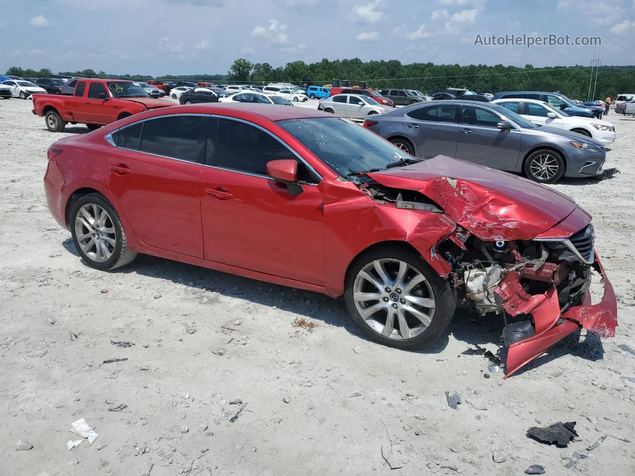 2015 Mazda 6 Touring Red vin: JM1GJ1V61F1174287