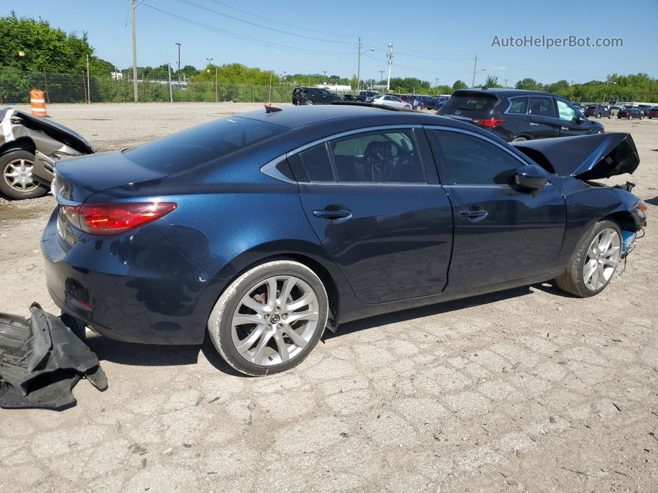 2015 Mazda 6 Touring Blue vin: JM1GJ1V61F1174466