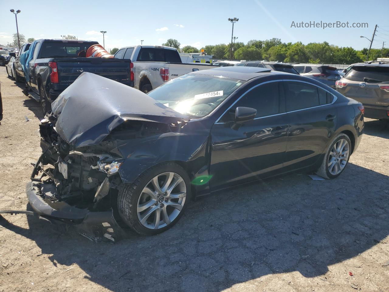 2015 Mazda 6 Touring Blue vin: JM1GJ1V61F1174466