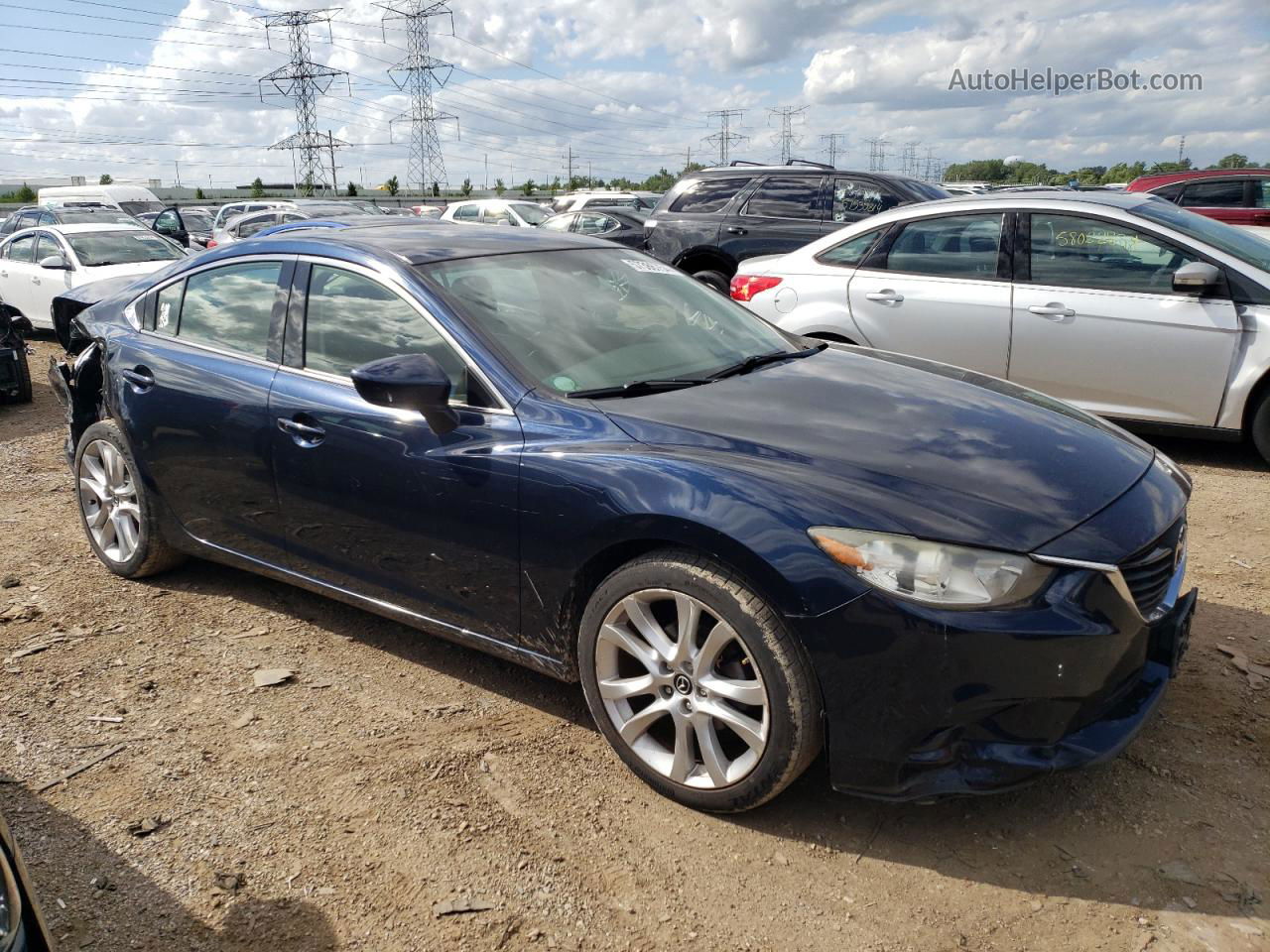 2015 Mazda 6 Touring Blue vin: JM1GJ1V62F1167719