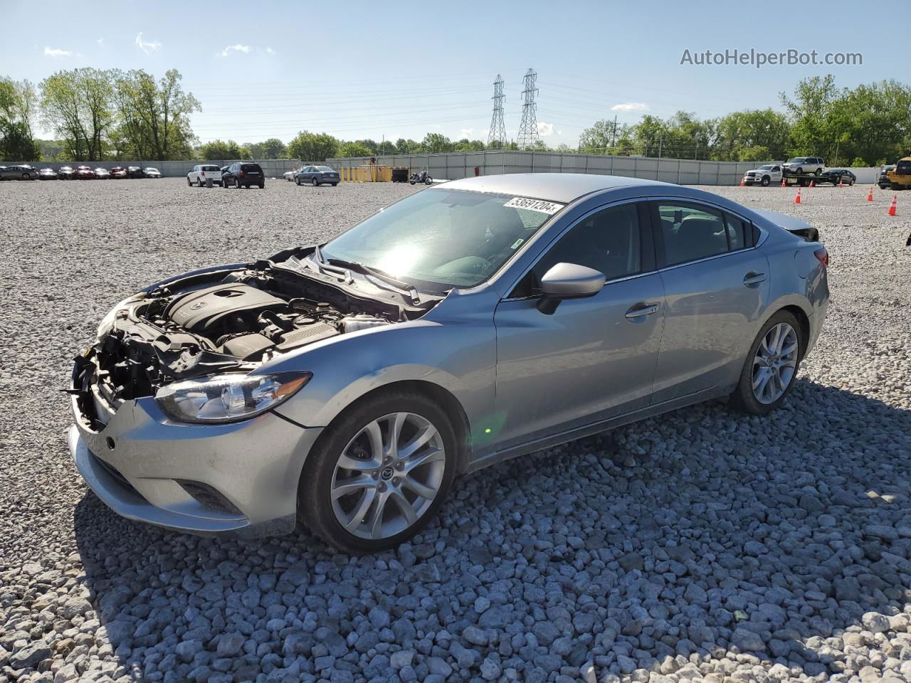 2015 Mazda 6 Touring Silver vin: JM1GJ1V66F1165780