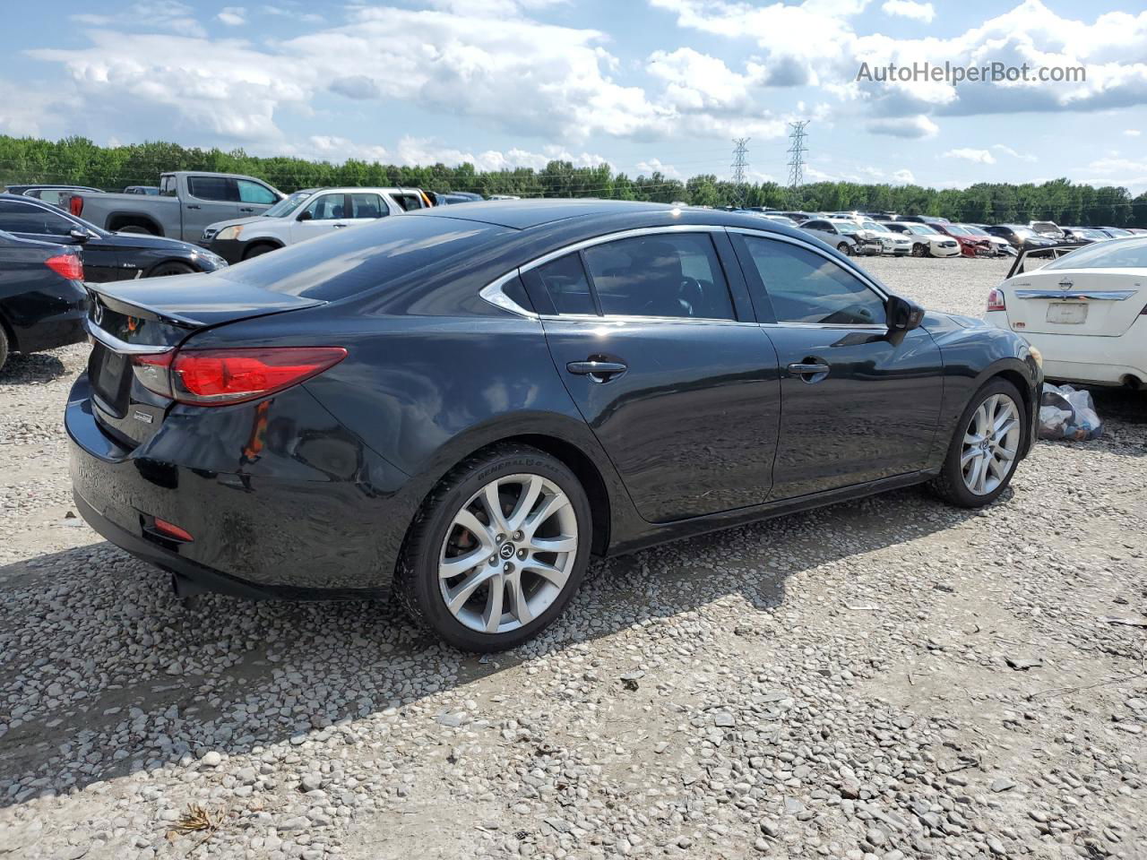 2015 Mazda 6 Touring Black vin: JM1GJ1V67F1170096