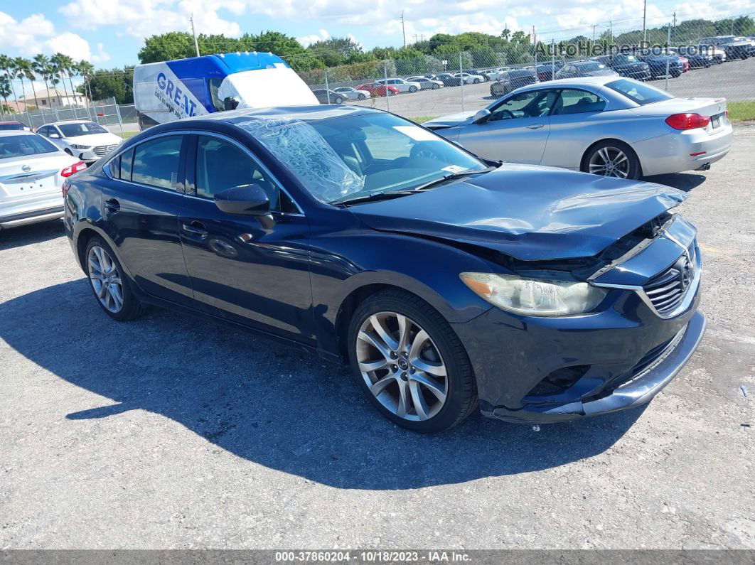 2015 Mazda Mazda6 I Touring Dark Blue vin: JM1GJ1V68F1173508