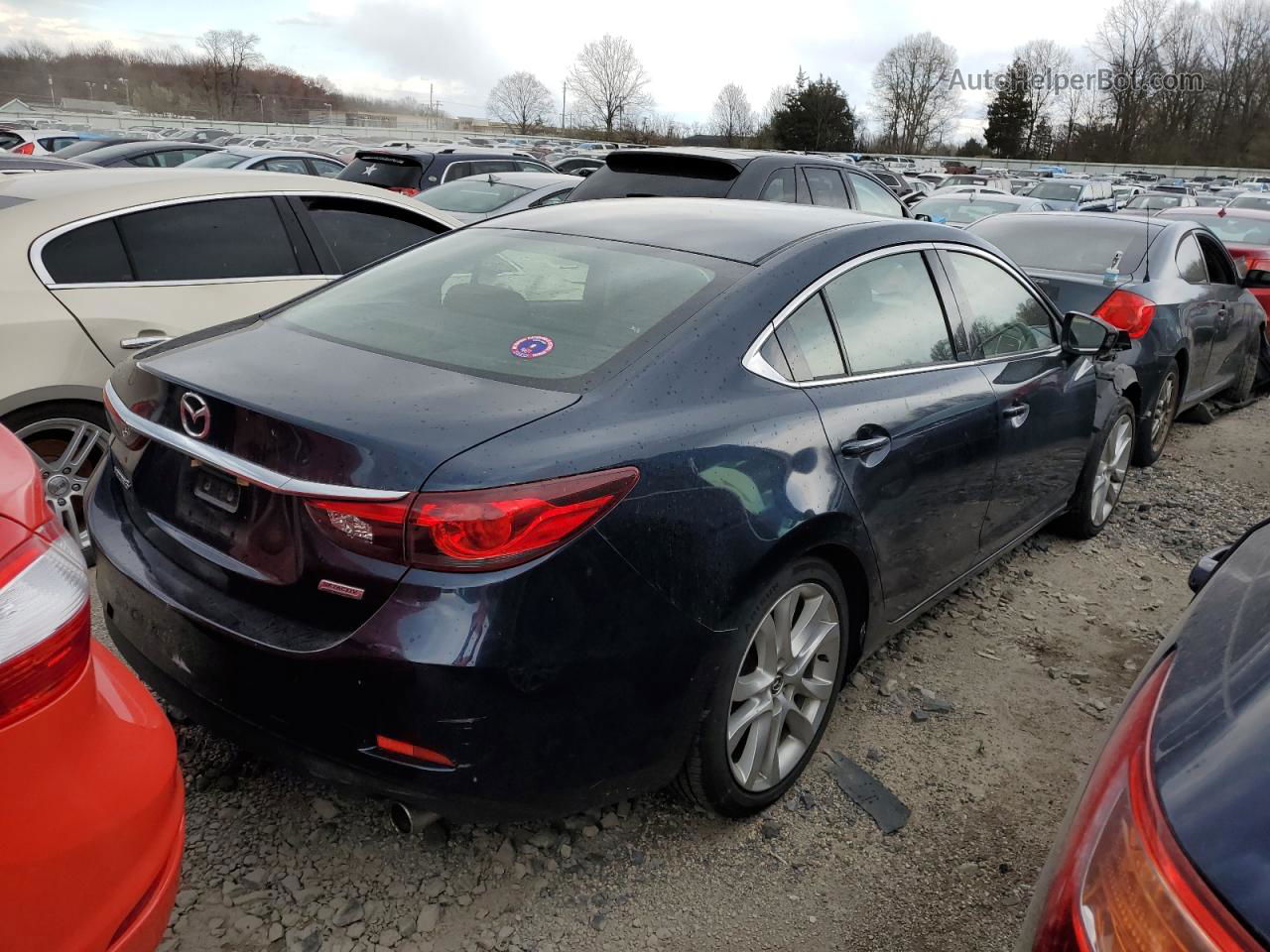 2015 Mazda 6 Touring Blue vin: JM1GJ1V69F1176661