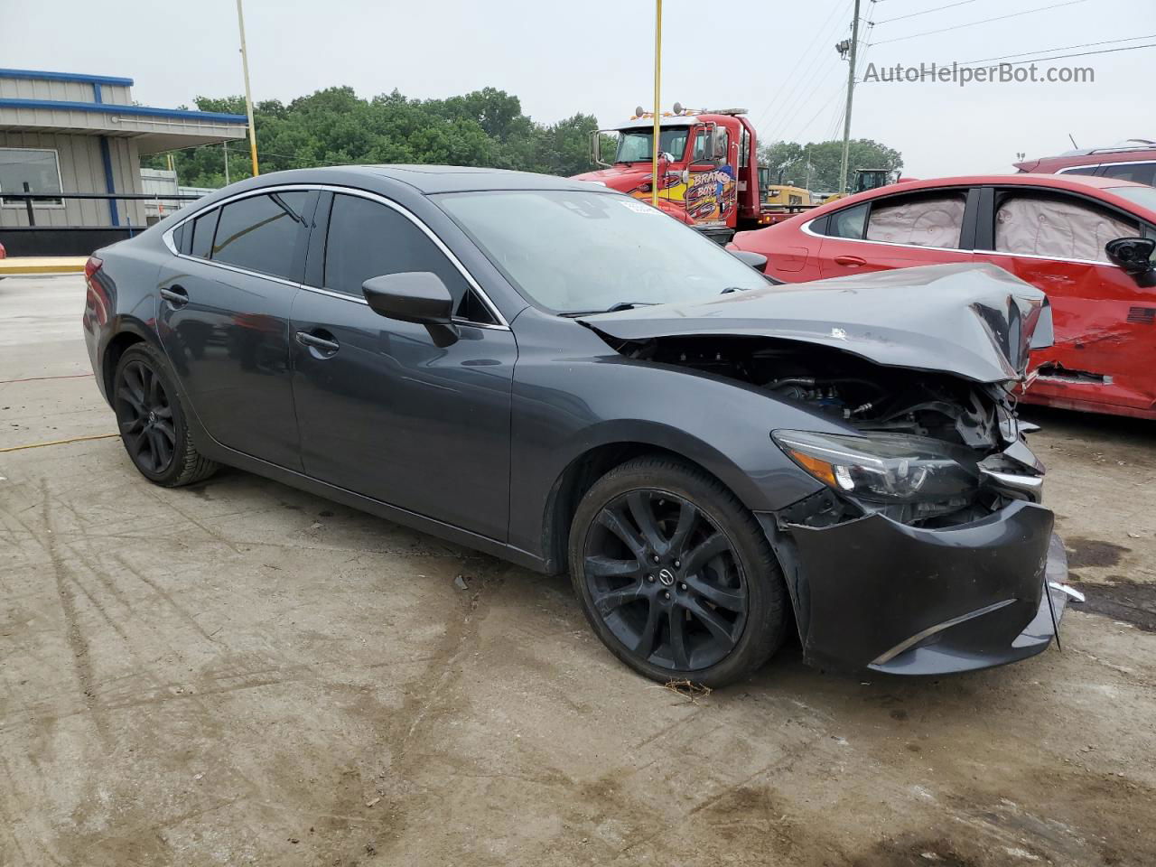 2016 Mazda 6 Grand Touring Black vin: JM1GJ1W52G1475058