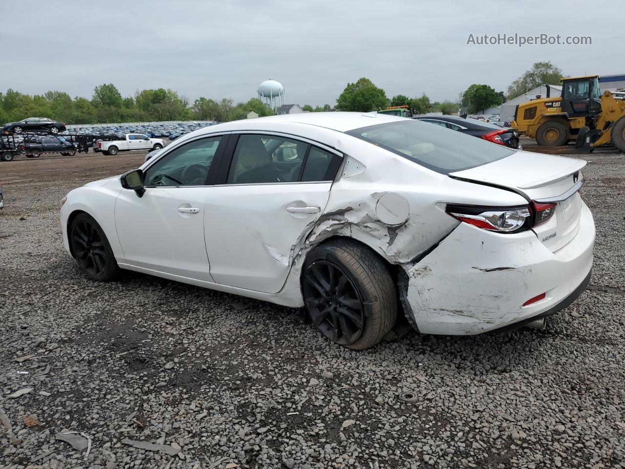 2015 Mazda 6 Grand Touring White vin: JM1GJ1W53F1190206